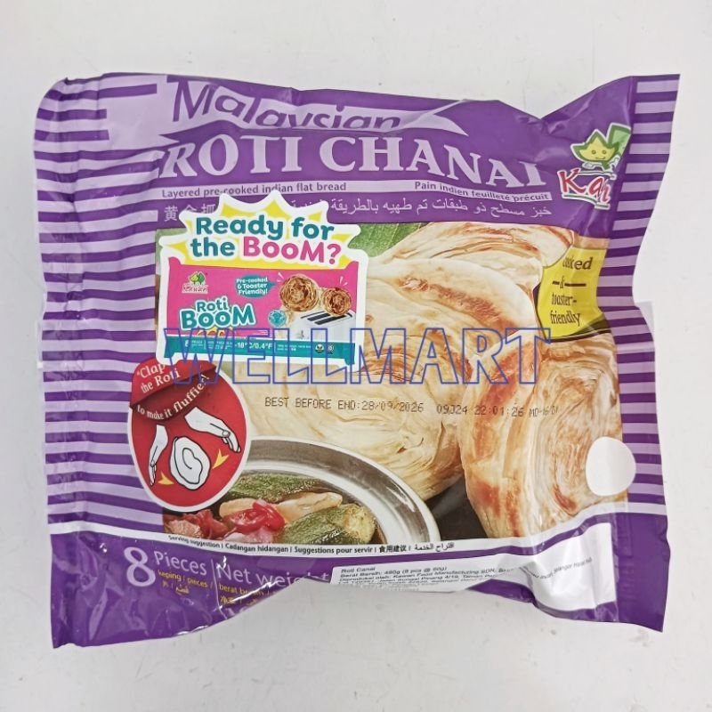 

Kawan Roti Chanai 480gr Isi 8 Pcs Roti Chanai Malaysia Roti Cane Frozen