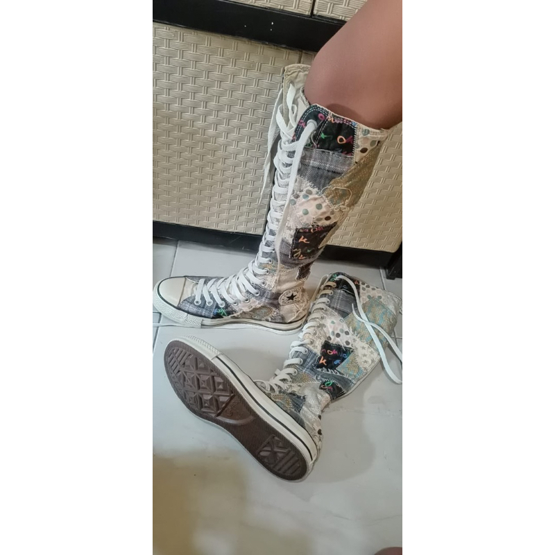 Converse All Star Knee High Patchwork