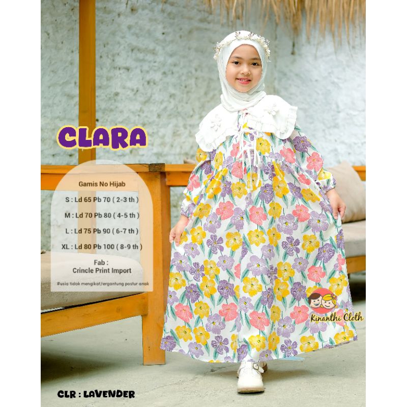 Clara gamis anak by Kinanthi cloth