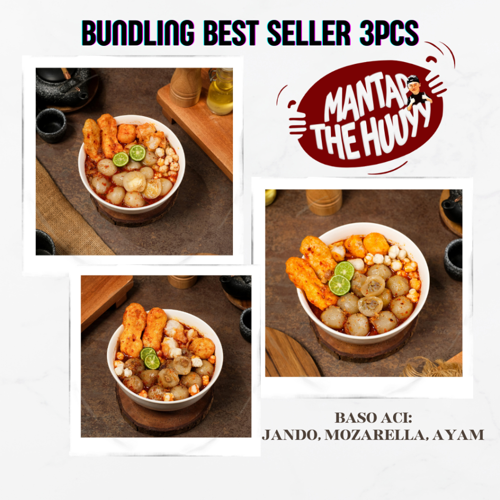 

BUNDLING BEST SELLER BASO ACI JANDO, MOZARELLA DAN AYAM