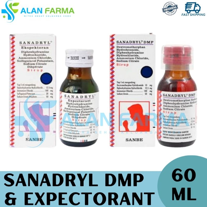 Sanadryl Sirup 60 mL | Sanadryl DMP | Sanadryl Ekspektoran