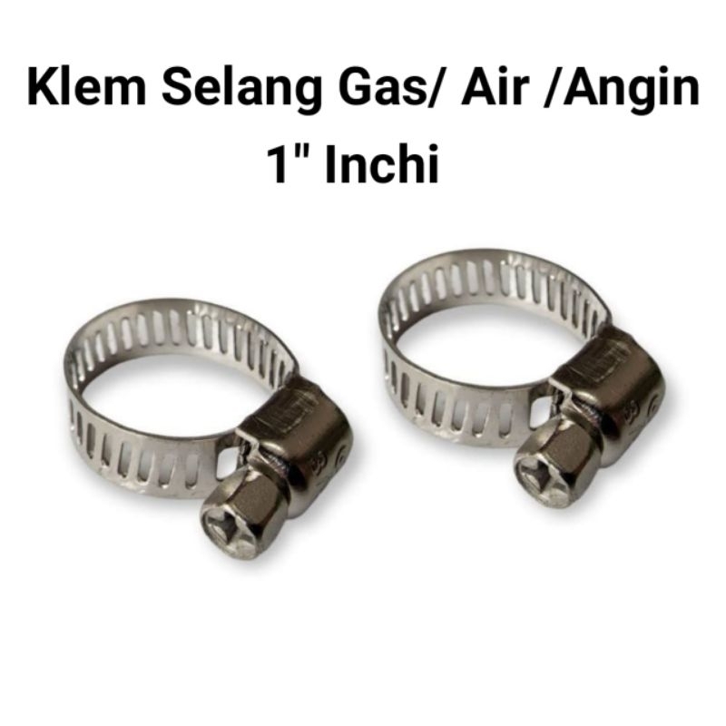 Klem Selang - Klem Selang Gas - Klem Selang Air - Hose Clamp - Hose Klem - Klem Pengunci Selang Gas 