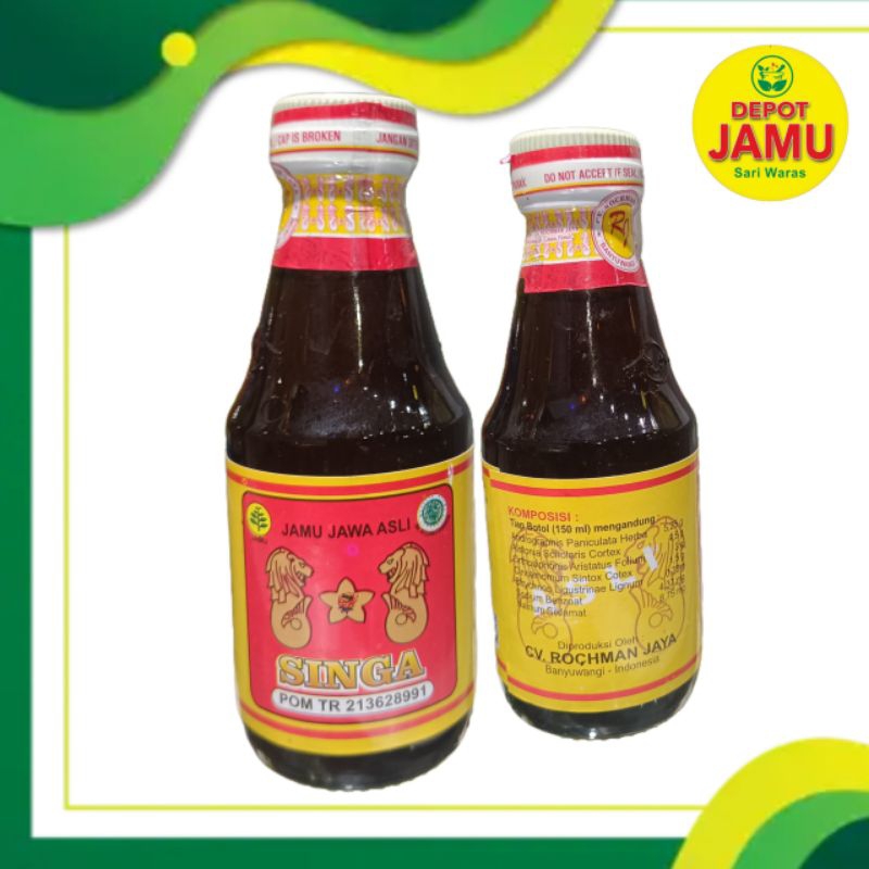 

Jamu jawa tradisional cap 2 singa 150ml