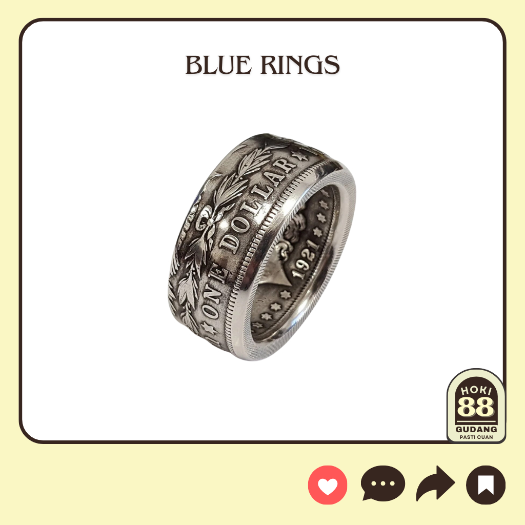 Man's Rings Morgan Dollar Amerika Stylish Kasual