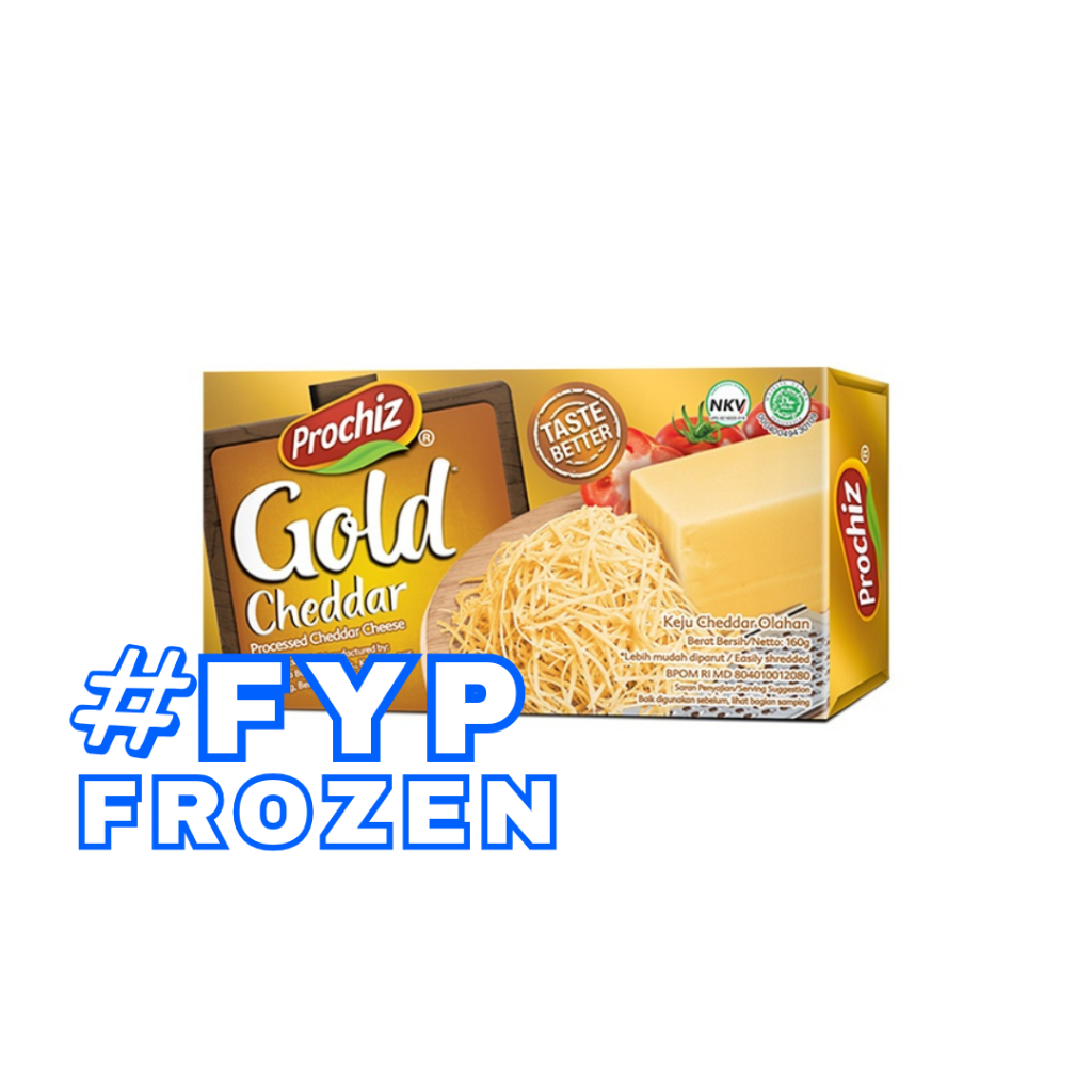 

PROCHIZ GOLD CHEDDAR 160GR / KEJU CHEDDAR OLAHAN GOLD 160GR