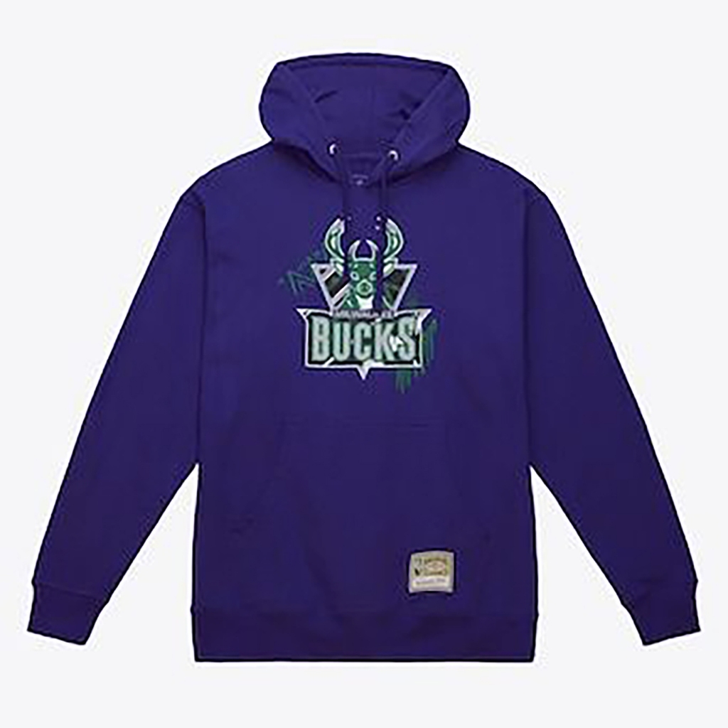 NBA Jaket Mitchell & Ness Unisex Basketball NBA Milwauke Bucks Hoodie L BNWT Original 100%