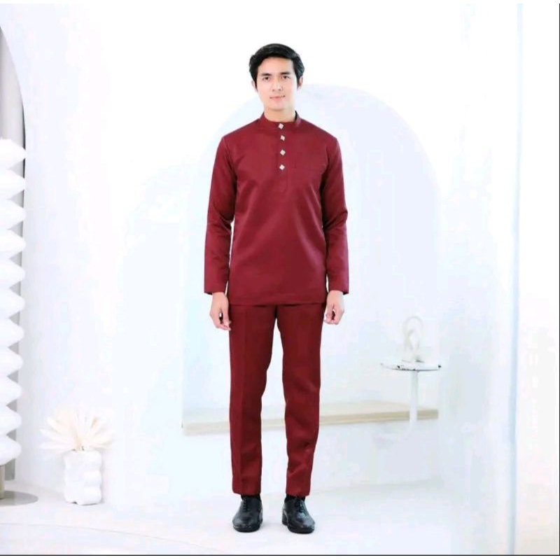 1set baju teluk belanga pria,BAJU KOKOH MELAYU,baju Koko pria ,baju Melayu pria ,baju Koko Melayu pr