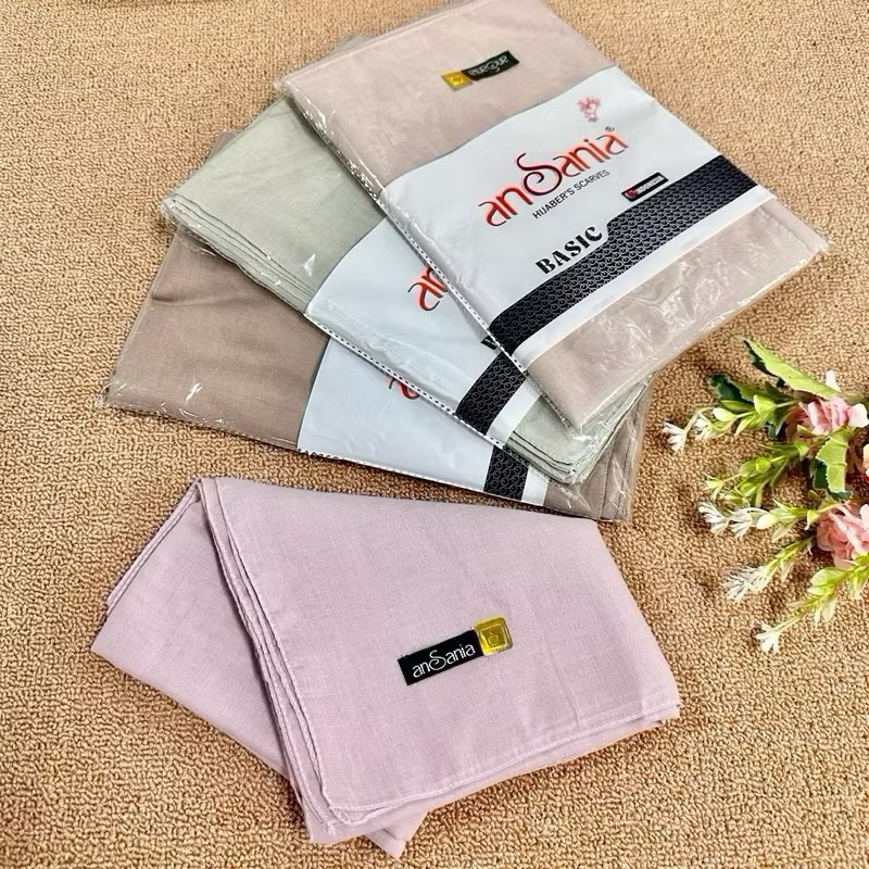 Hijab Segiempat Basic Ansania | Hijab Voal Basic Ansania