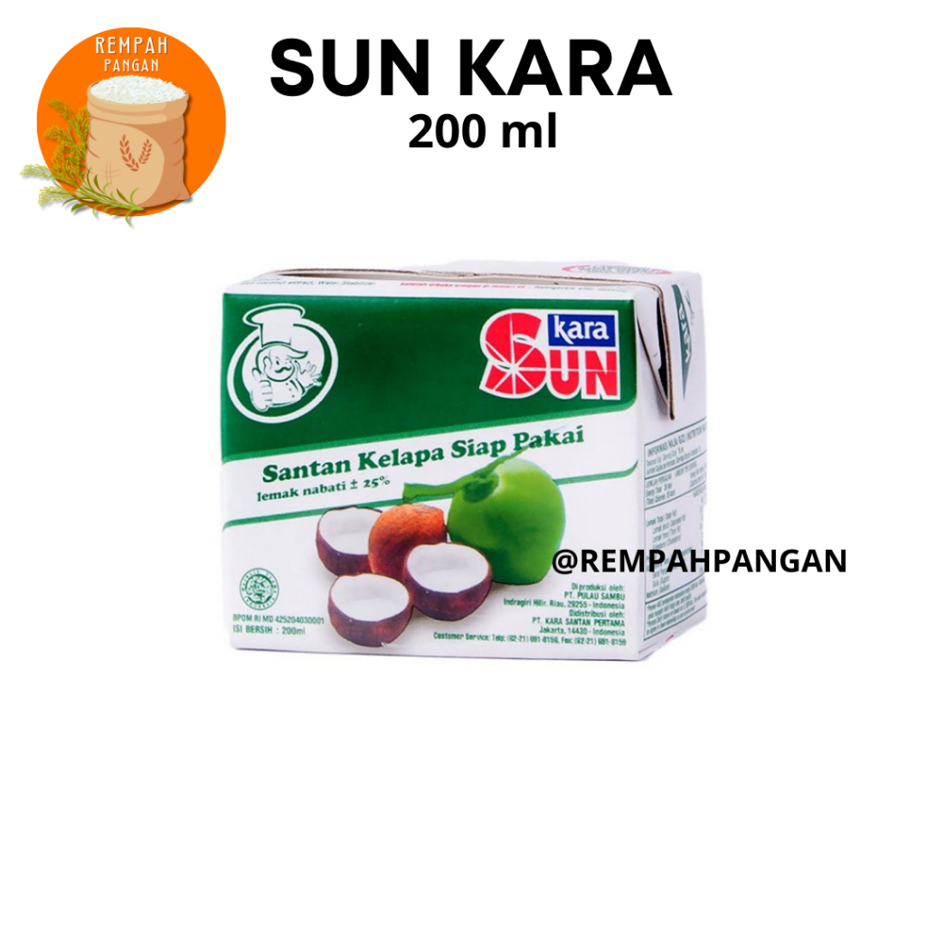

SUN KARA Santan Kelapa 200 ml/pcs