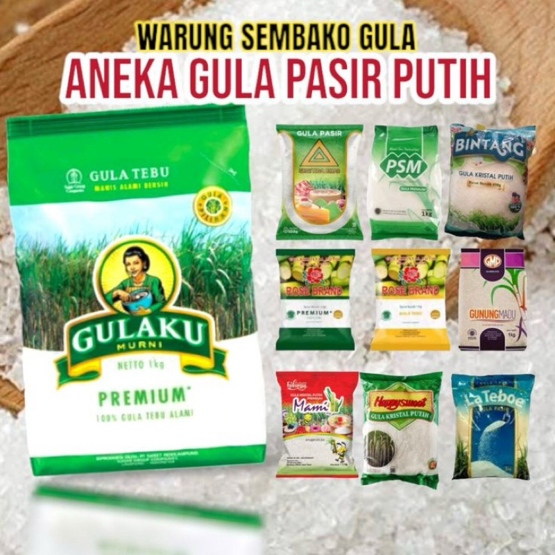 

TERMURAH Gulaku Pasir 1kg x 5kg