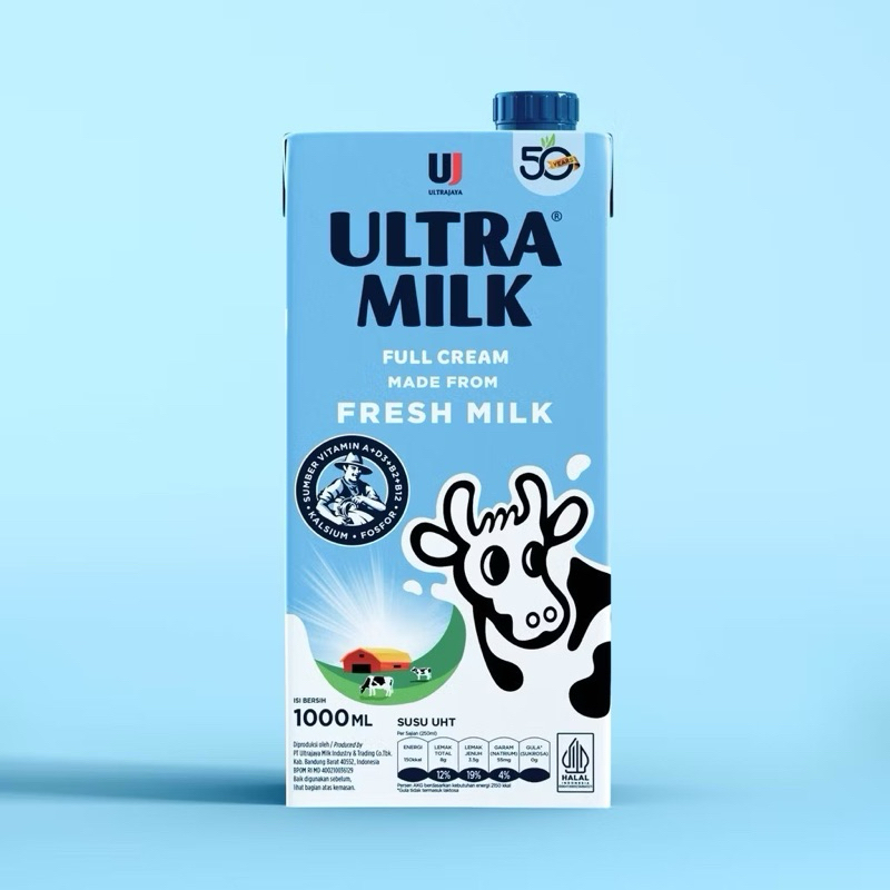 

Ultra Milk Full Cream 1000ml - Susu Ultra Milk