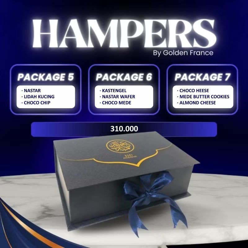 

HARD BOX 5-7 HAMPERS PREMIUM KUE KERING LEBARAN GOLDEN FRANCE ISI 3