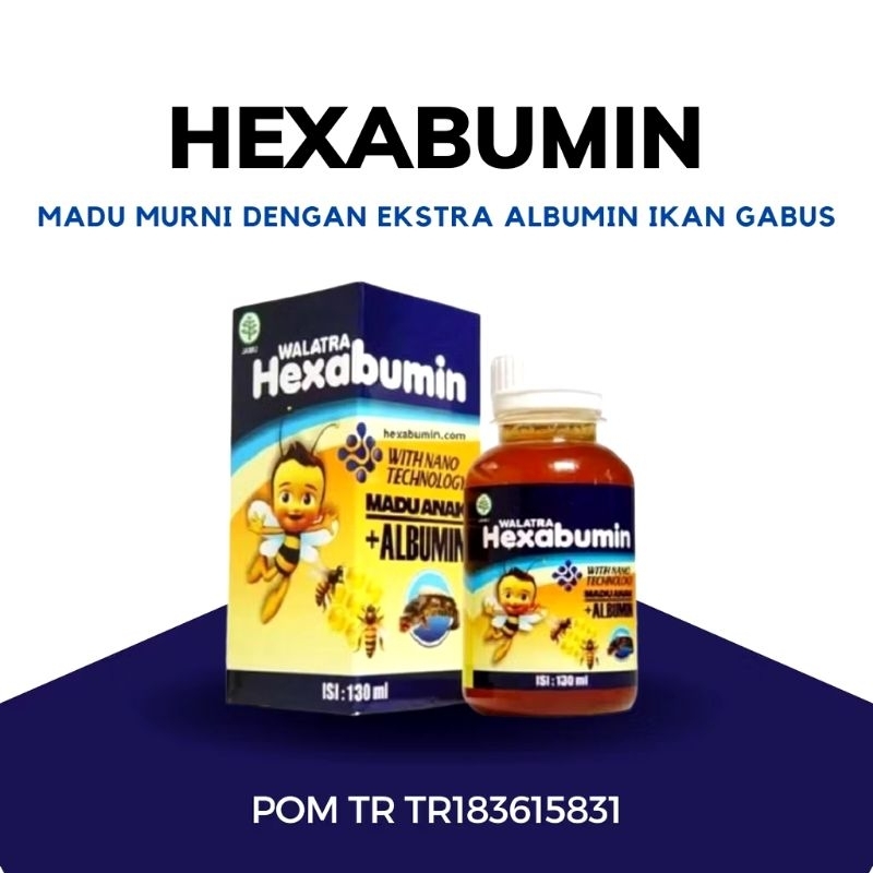 [READY STOCK] Walatra Hexabumin Madu Albumin Ikan Gabus - Obat Sariawan Bayi & Anak