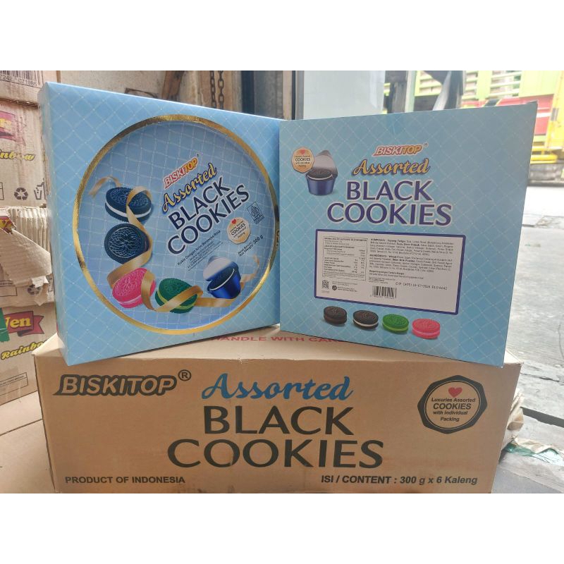 

Biskitop Assorted Black Cookies - 1 Dus isi 6