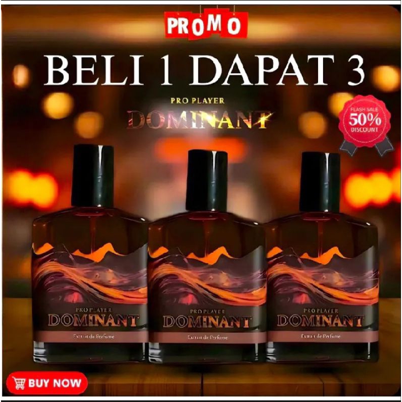 Parfum TERATAS BELI 1 DAPAT 3 NEW PARFUM PRIA PRO PLAYER DOMINANT Eau De perfume Original 30ml