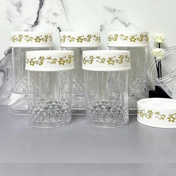 TOPLES PIREX LILIA / TOPLES ACRYLIC BENING /TOPLES KUE LEBARAN /TOPLES PIREX LILIA PUTIH 1PCS