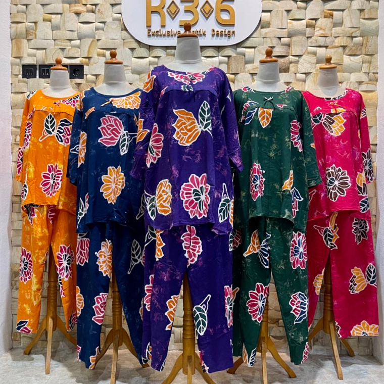 KODE G27K Setelan Motif Sunan Jumbo Premium Syafira  BATIK K36