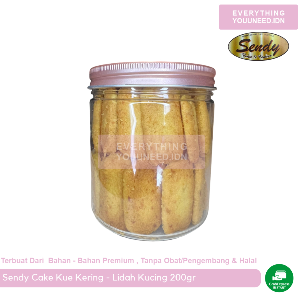 

Sendy Cakes Kue Kering - Lidah Kucing 200gr