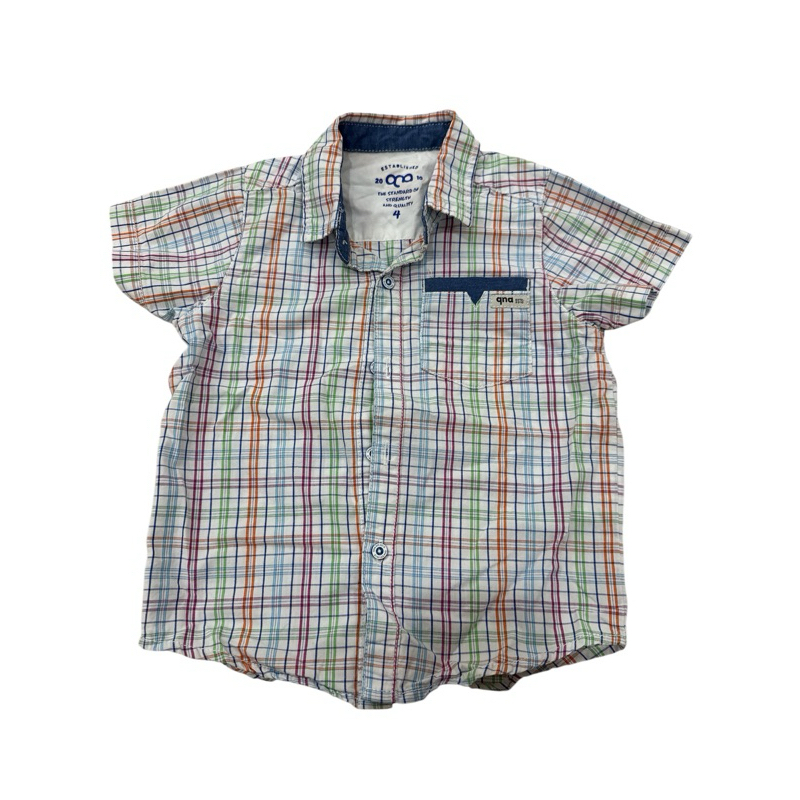 PRELOVED - QNA kemeja anak laki laki size 4 atasan