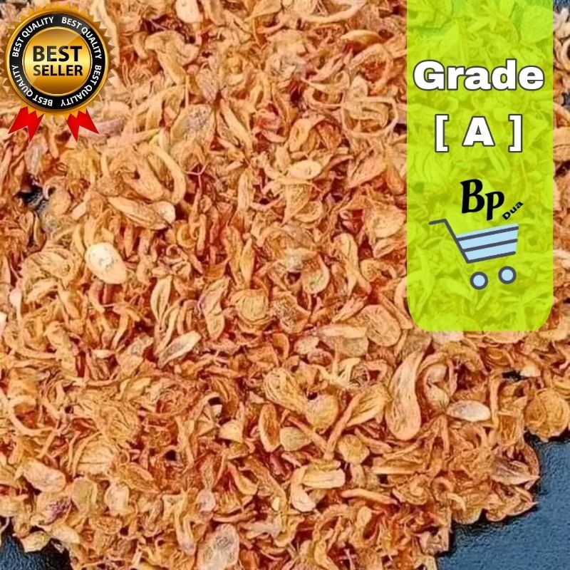 

Bawang Goreng Asli 1 kg [ A ] •Berkualitas Brambang Asli Brebes Termurah Kemasan 1000g
