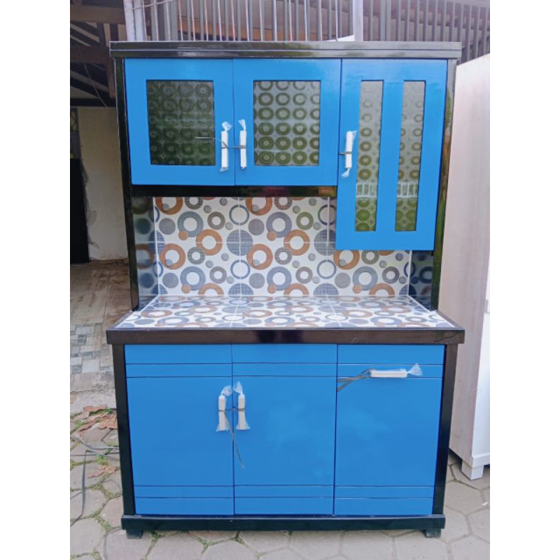 Lemari sayur // lemari makan // lemari piring Bloktik // Multiplek // Minimalis