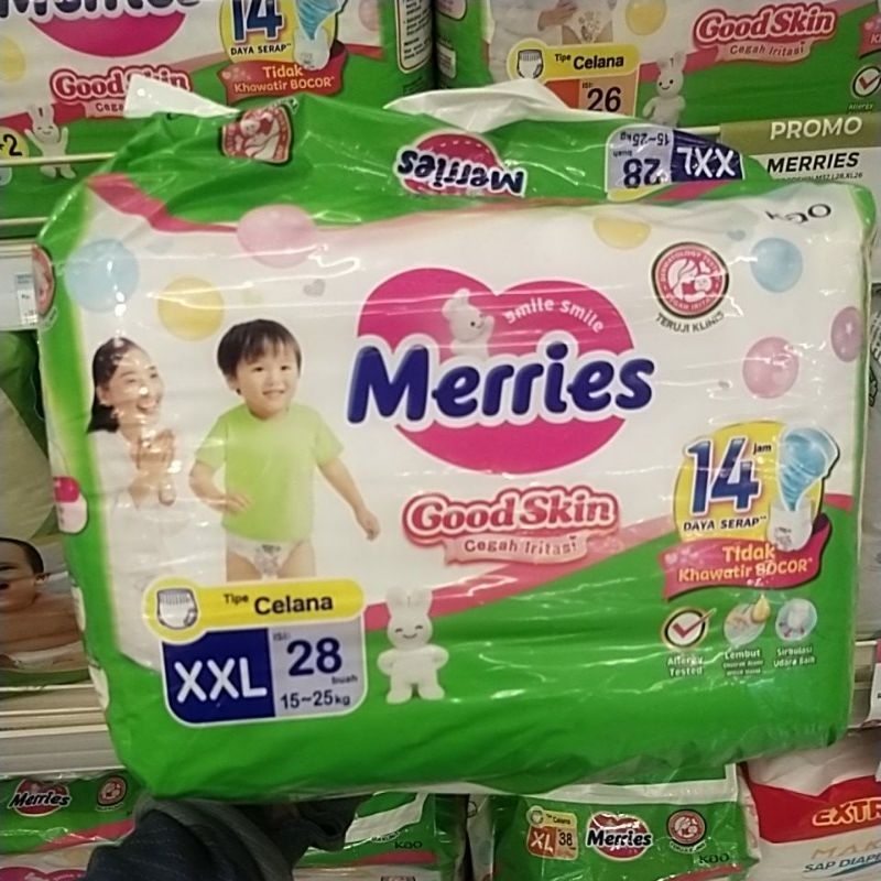 Pampers meries XXL 28 buah