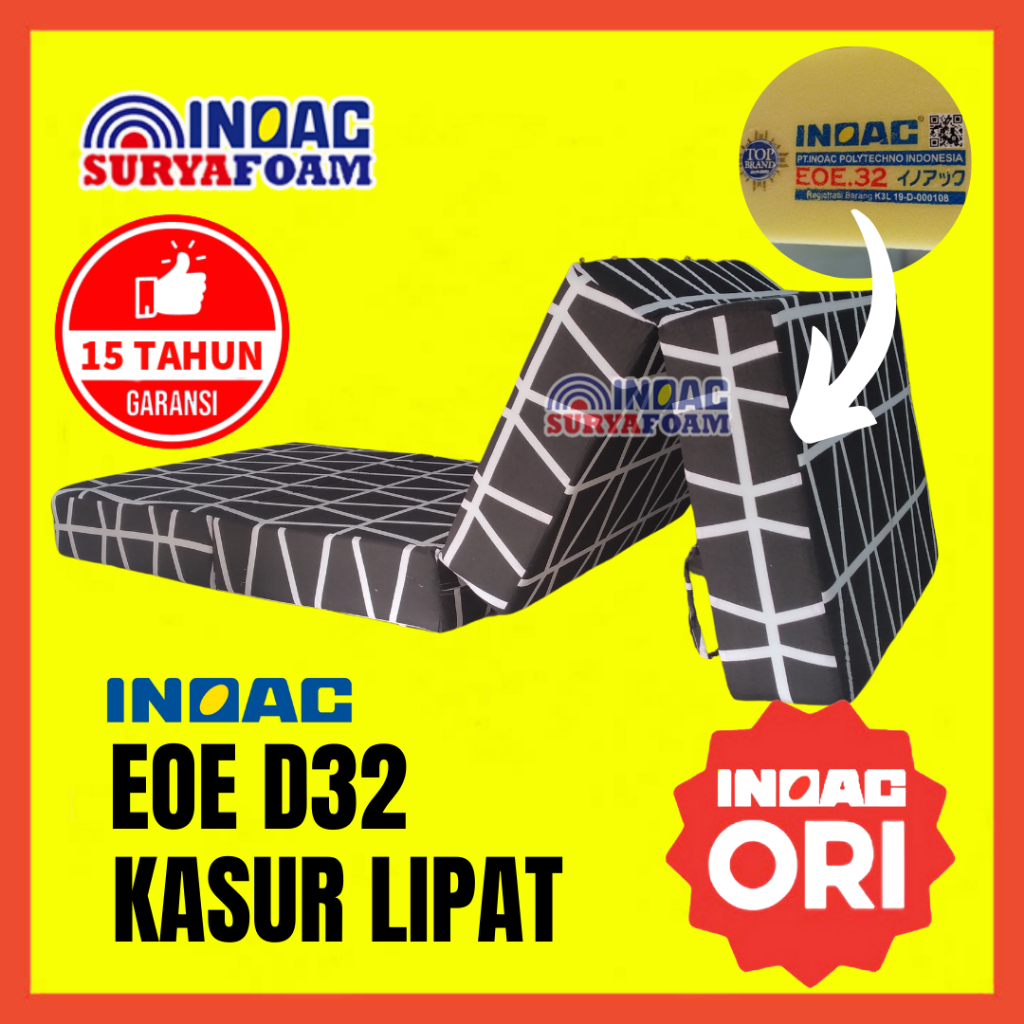 Kasur Lipat Inoac Original 100% EOE D32 Garansi 15 Tahun Busa Inoac Asli