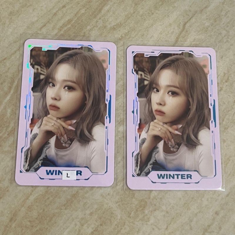 Photocard Official Aespa Winter Girls Trading Card