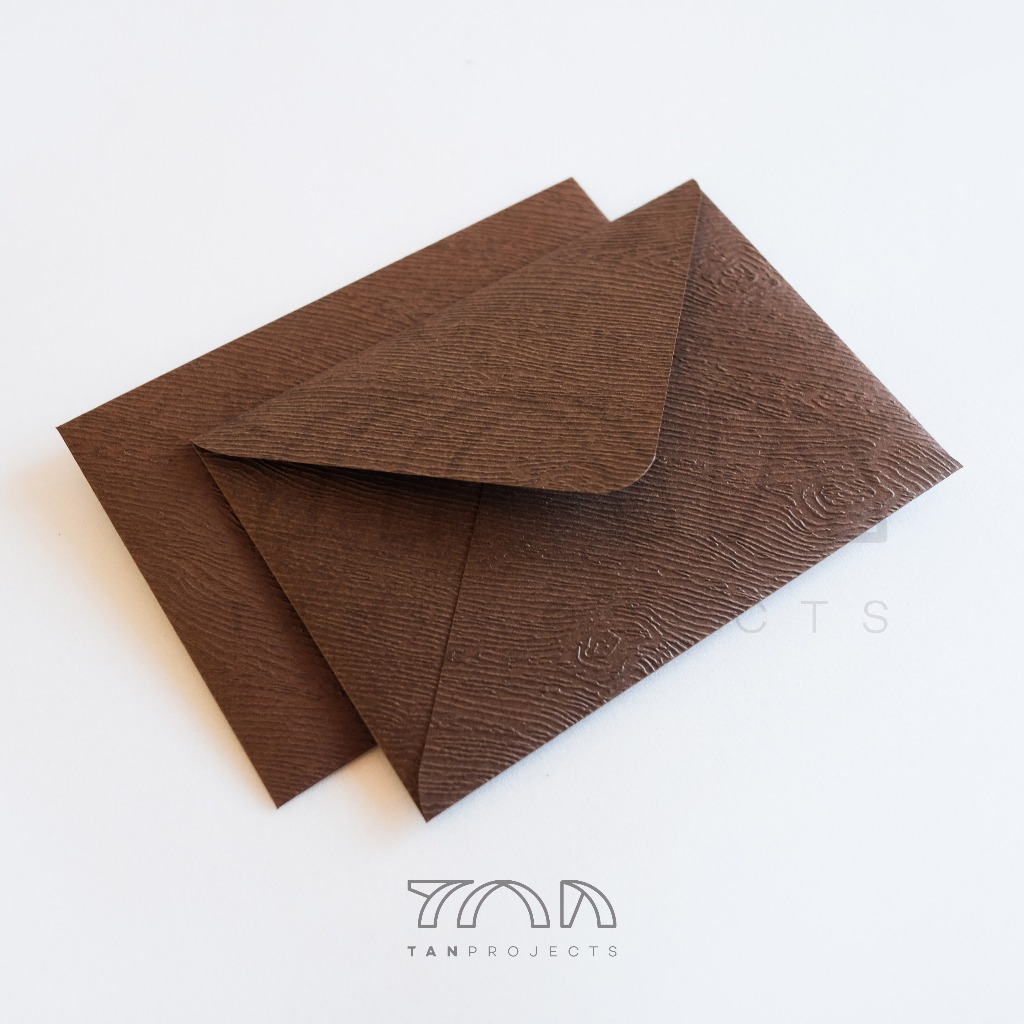 

1 set 5pcs Amplop Motif Kayu uk 11.4x16.2cm (A6)