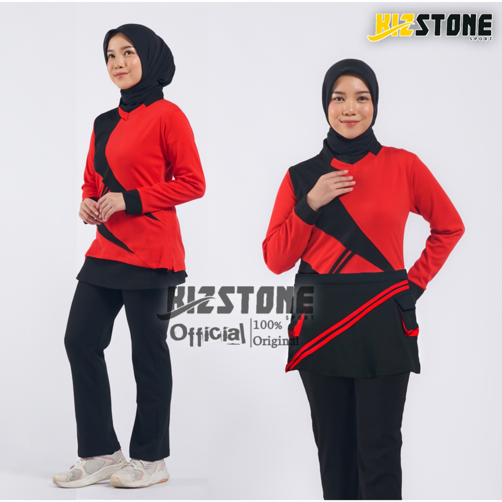 Setelan Baju Olahraga Wanita / Setelan Baju Senam Wanita / Setelan Baju Senam Muslimah