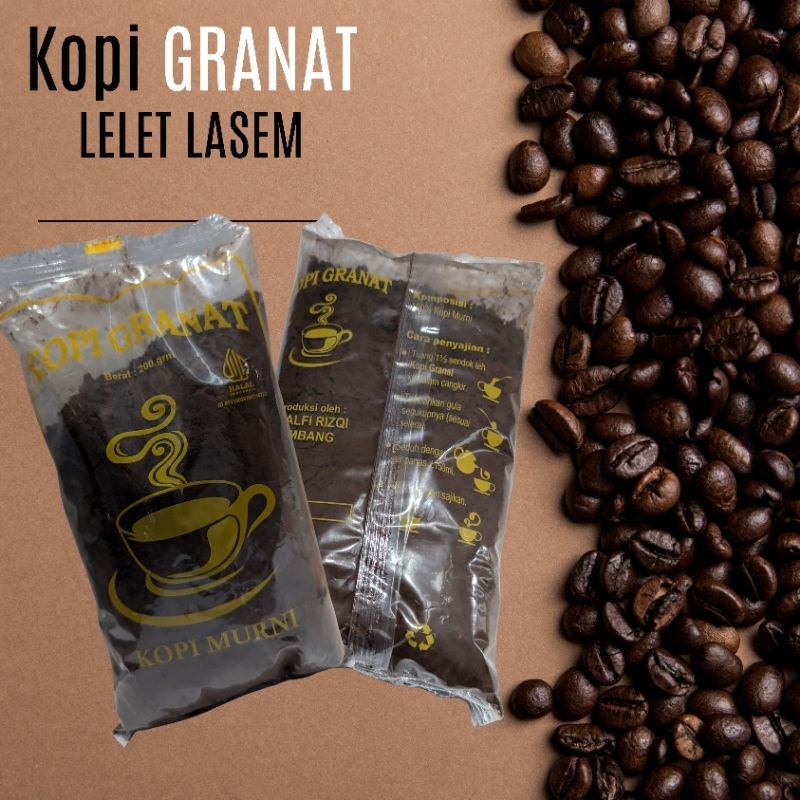 

Kopi Granat/Kopi LELET Lasem/Kopi Granat Sarang