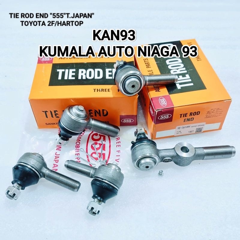 TIEROD END-TEROD END 1F 2F HARTOP FJ40 FJ45 BJ40 1SET JAPAN 555