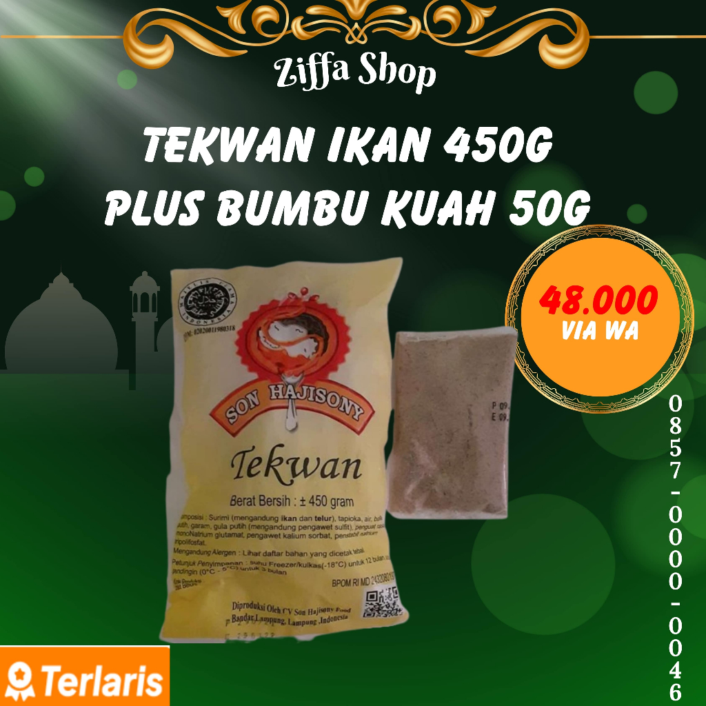 

Tekwan Ikan + Bumbu | Khas Bakso Sony Baso Soni Pempek Empek Mpek Son Haji Lampung