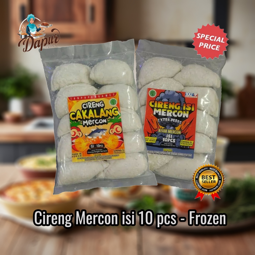 

Cireng Isi Ayam Mercon - Ayam Original / Cakalang Mercon - Cireng Mercon Isi 10 Pcs - Frozen
