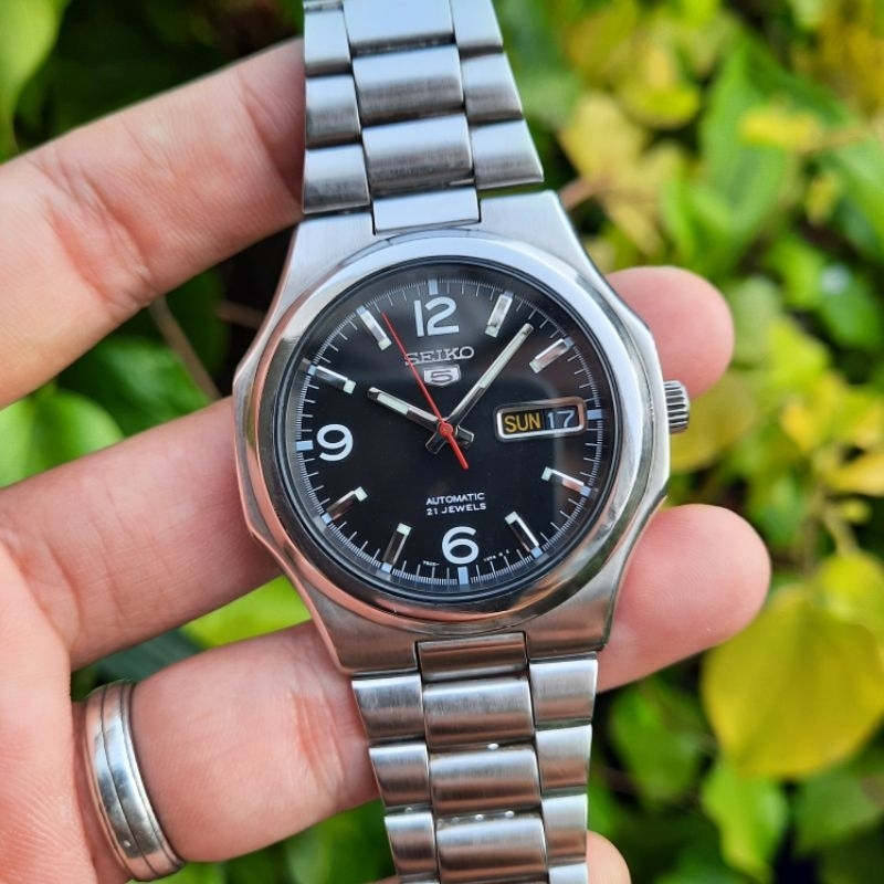Seiko 5 Nautilus SNKK59K1 Black Hitam SNKK59 7S26-03R0 Automatic