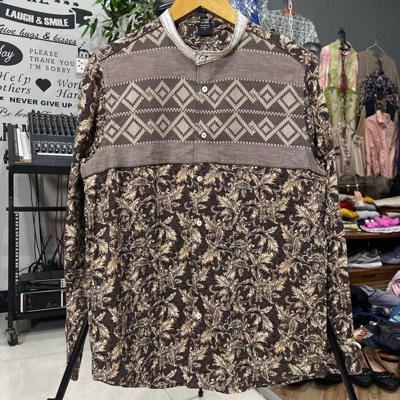 moc kemeja lengan panjang / kemeja batik / kemeja koko