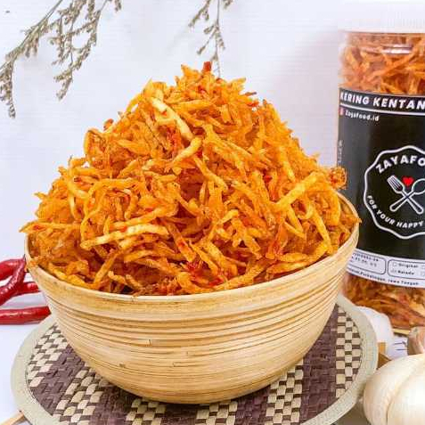 

Kering Kentang Mustofa Pedas Manis Balado Kacang Teri ZAYAFood Tanpa Bahan Pengawet Toples 1000ml