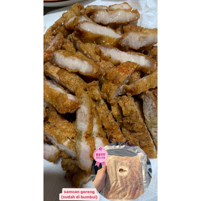 Samcan  Goreng (Samcan Siap Saji/Samcan Sudah di Bumbuin Tinggall Goreng