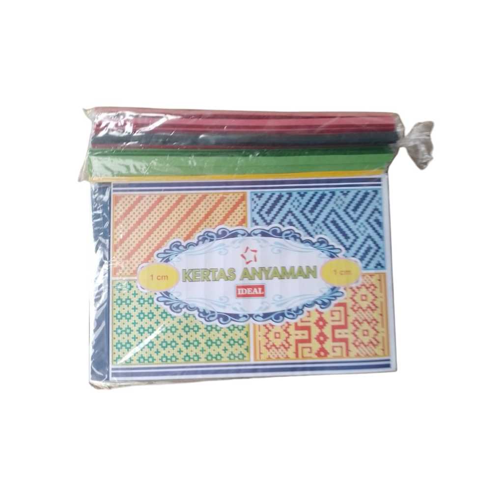 

Kertas Anyaman 1 cm IDEAL – 1 Pack (50 Lembar)
