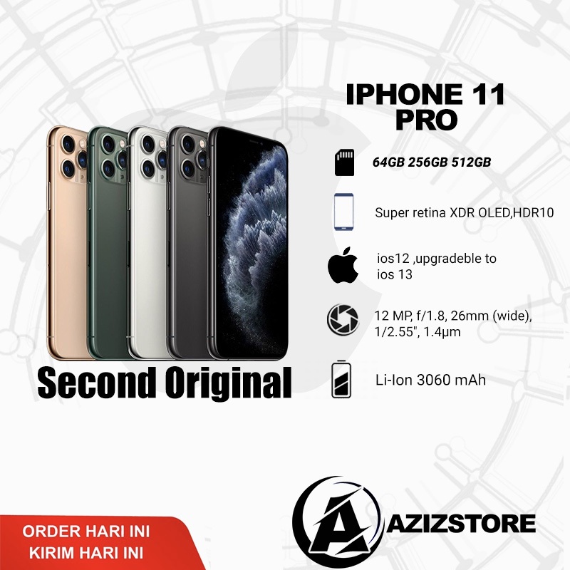 11 PRO SECOND AMAN ALL OPERATOR 64GB/256GB MULUS NO MINUS