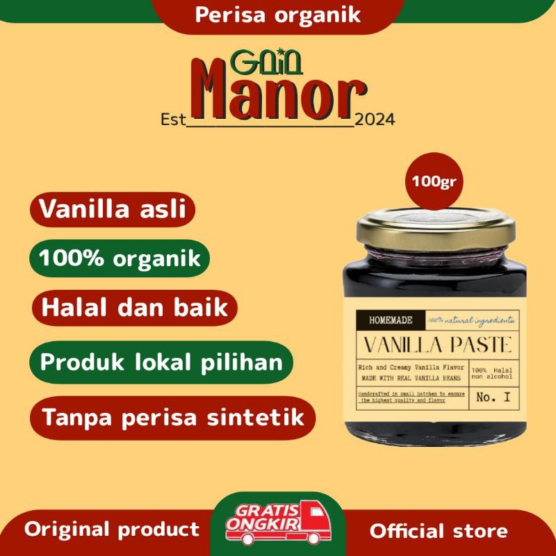 

HOMEMADE VANILLA PASTE ORGANIK / PERISA VANILLA ALAMI