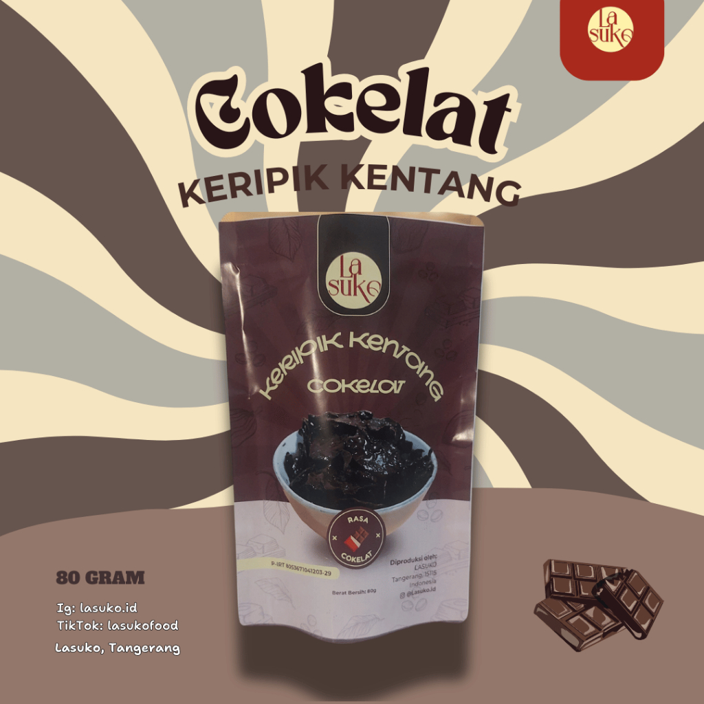 

Lasuko Keripik Kentang Coklat 100gr