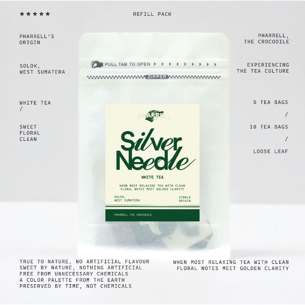 

Pharrell the Crocodile - Silver Needle | Teh Putih - White Tea | Single Origin - Premium Tea