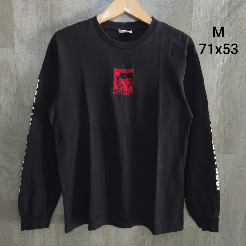 Kaos T-Shirt Betty Boop Bordir Tapped Second Branded