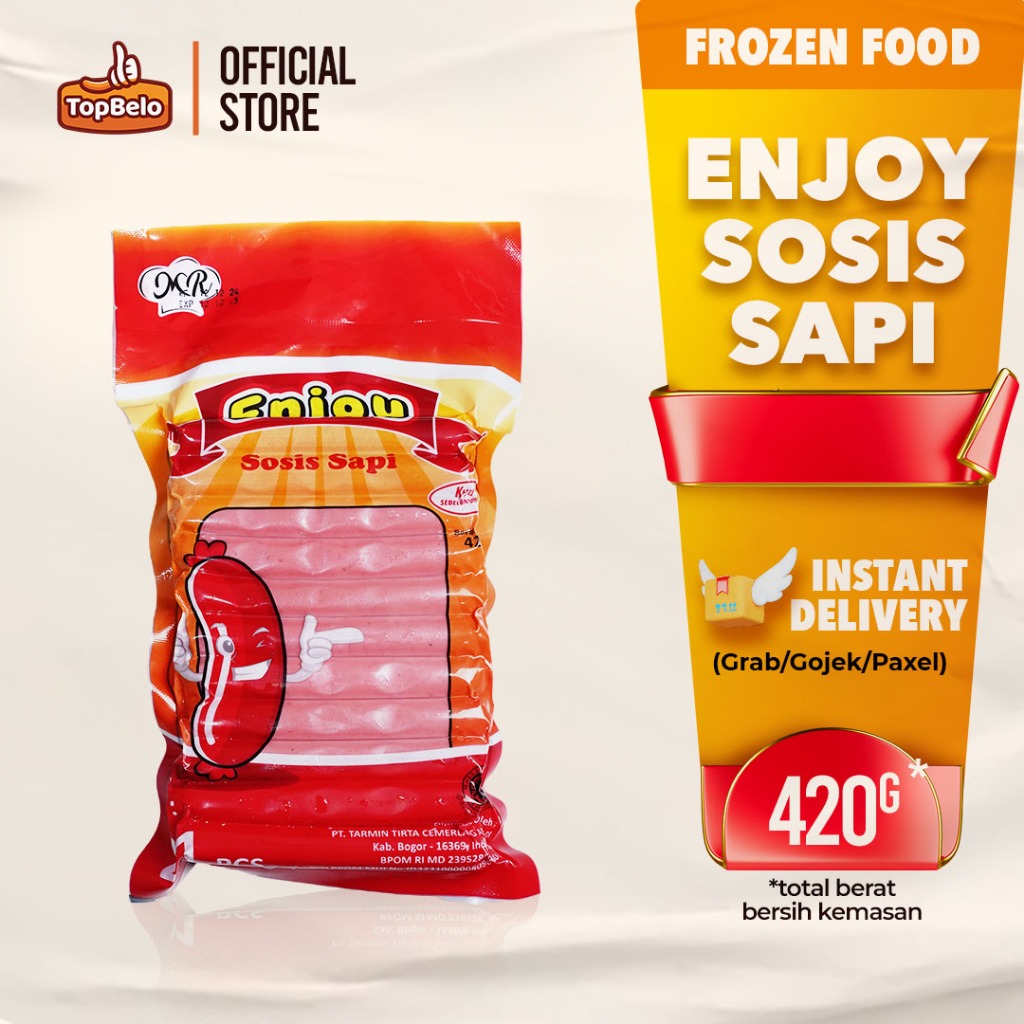 

Enjoy Sosis Sapi 420g Isi 21pcs