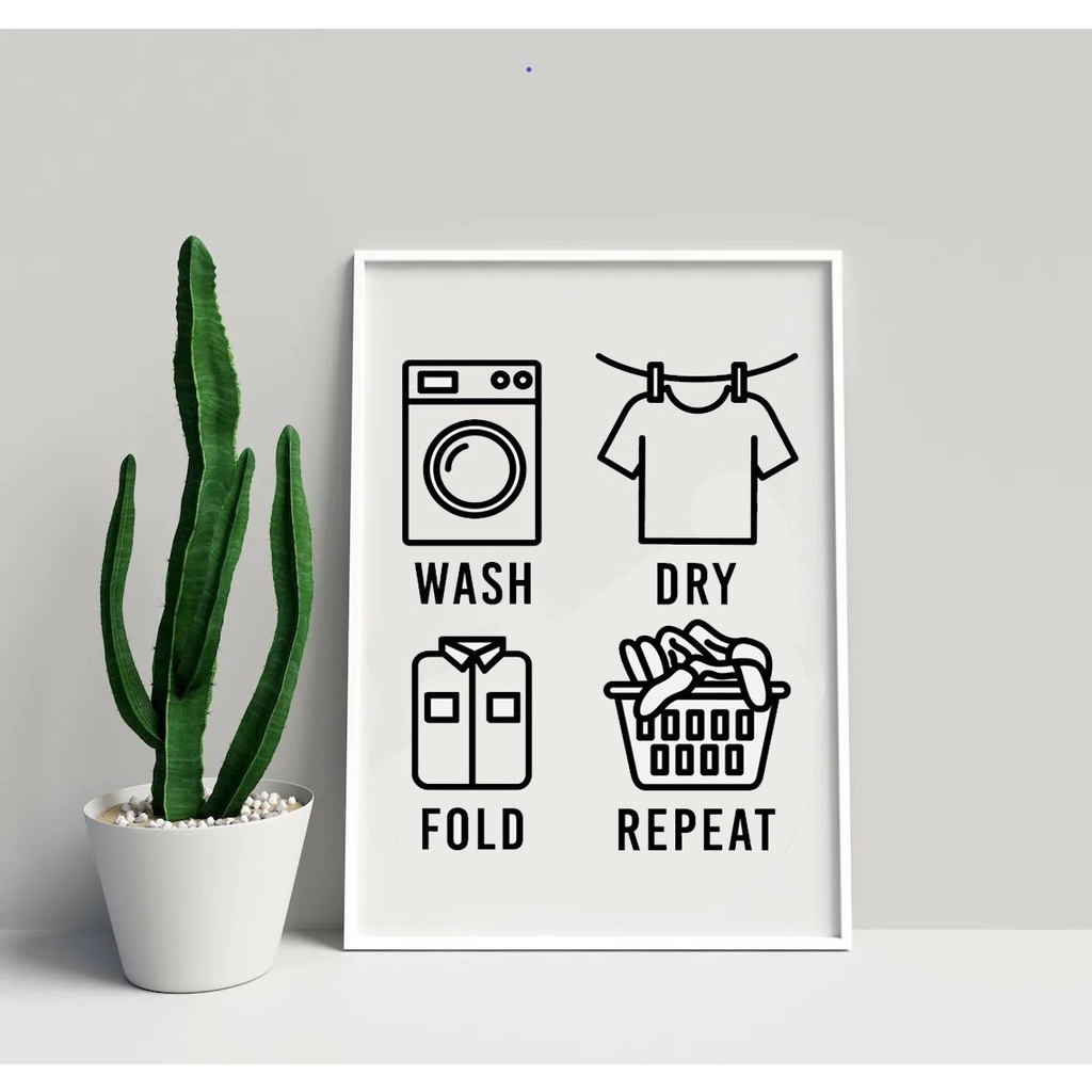 Hiasan Dinding Laundry Room Wall Decor Tulisan Laundry Dekorasi Dinding Minimalis