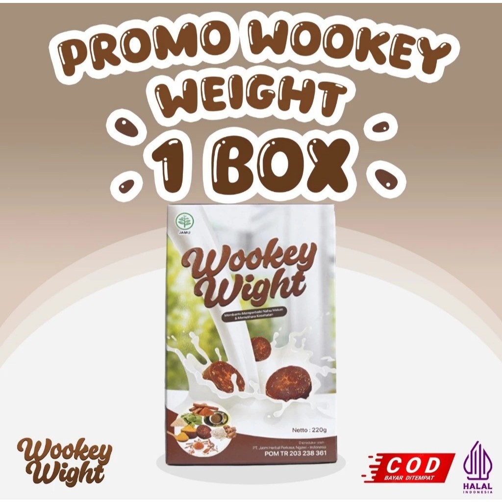 

TERMURAH!!! 1 BOX Wookey Weight - Susu Penambah Berat Badan 200gr Paket Nutrisi