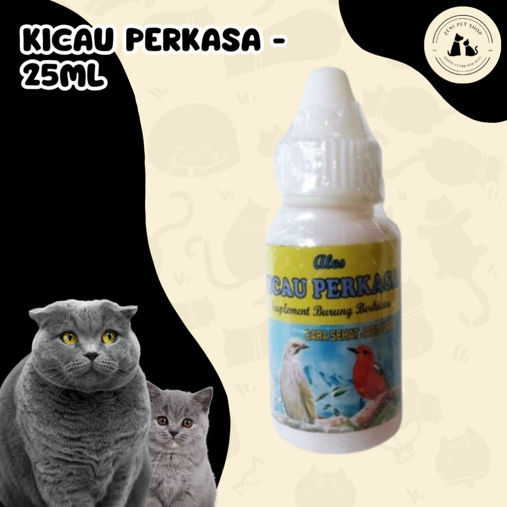 Ales Kicau Perkasa 25 ml - Supelemen Kicau Burung - Obat Kicau Burung - Vitamin Burung Kicau