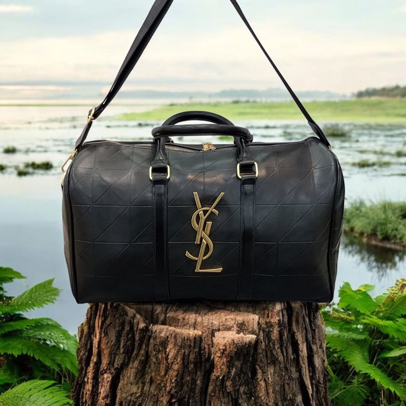 YSL travel bag import kulit, tas gym, tas duffel, tas travel, tas selempang premium quality