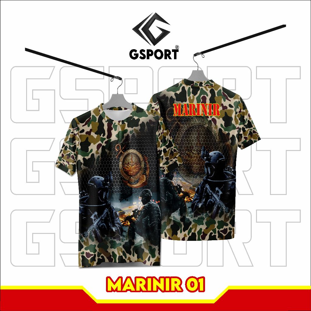 BAJU Jersey Marinir 01 BISA CUSTOM NAMA DESAIN Jersey polisi tni kaos tentara loreng marinir